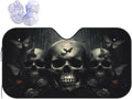 Skull Car Sun Shade Windshield Sunshade Foldable Front Window Shield Cover by mutakin