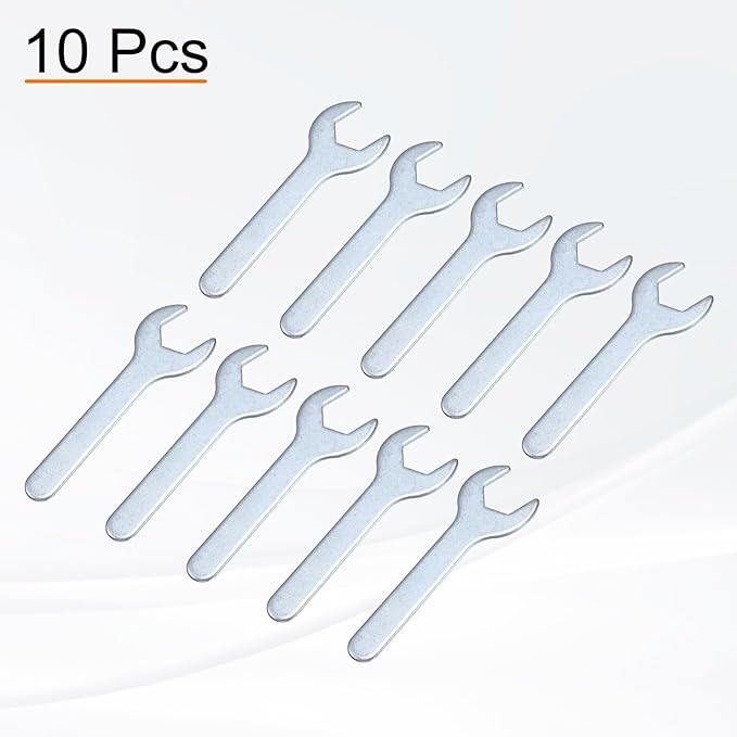 HARFINGTON 10pcs Small Wrench Open End Wrench 22x126x2.8mm Metric U-Shaped - Image 3