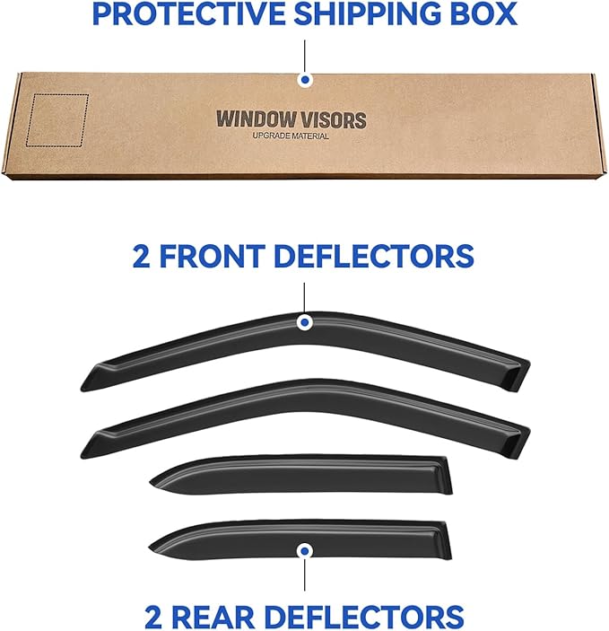 Window Visors Rain Guards Shield - Image 5
