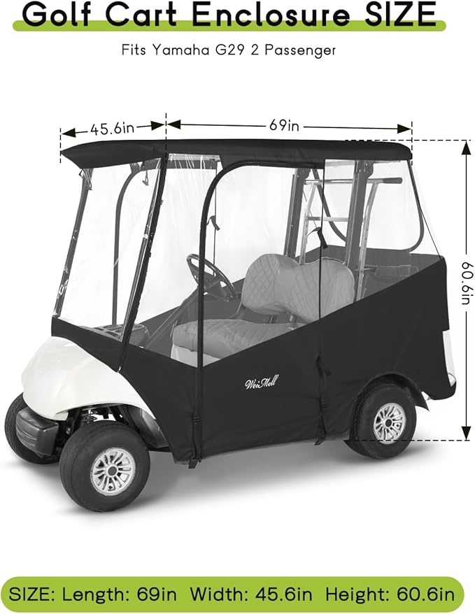 Golf Cart Enclosure 2 Passenger - Image 2