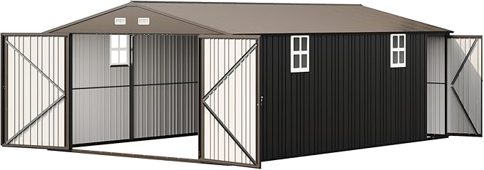 Jocisland 13.2x20.7x8 FT Heavy Duty Carport, Metal carport - Image 8