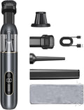 4-in-1 Handheld Cordless Car Vacuum – 19000PA, Brushless Motor, 2-in-1 Blow & by UpgradedCarVacuum