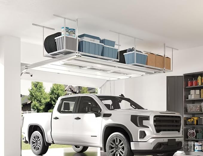 FLEXIMOUNTS 3x6 Overhead Garage Storage Adjustable Ceiling Rack 72" Length x - Image 2