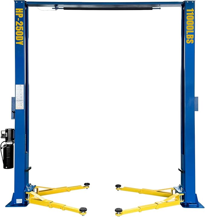 110V Two Post Car Lift 11, 000 LBS Single-Sided Unlocking Overhead Heavy Duty 2 - Image 9