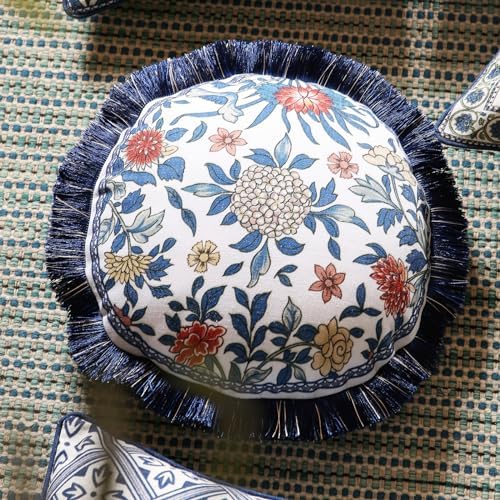 patdrea Vintage Chinoiserie Throw Pillow Cover,Diameter 16",Set of 2 - Image 2
