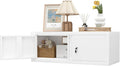GREATMEET Locking Cabinet, Garage Storage Cabinet, Metal Wall Mounted Storage by GREATMEET