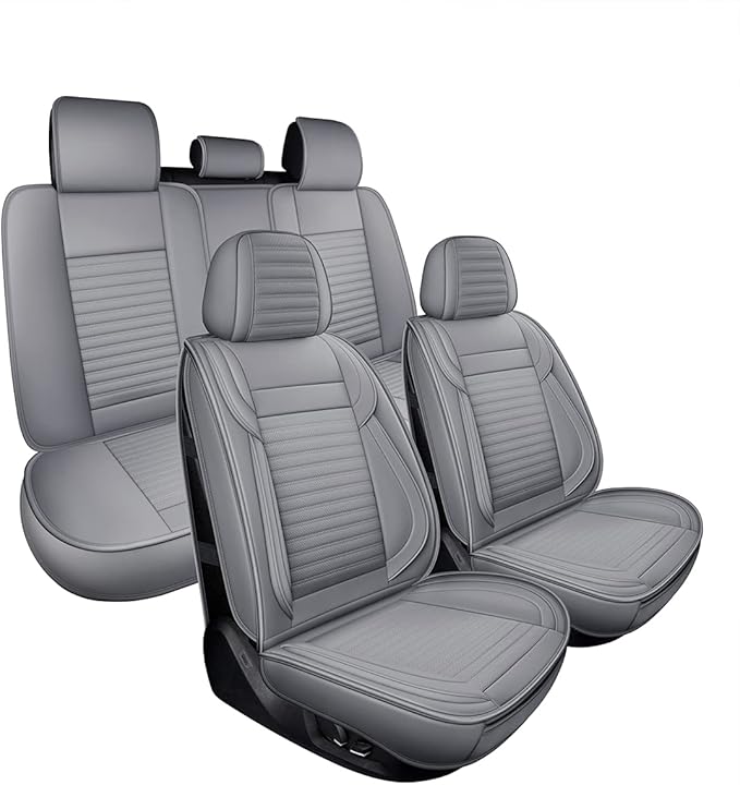 LINGVIDO Car Seat Covers, Breathable and Waterproof Faux Leather Automotive - Image 8