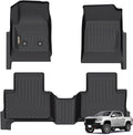 Binmotor-Floor Mats for 2015-2022 Chevy Colorado Crew Cab/GMC Canyon, TPE All by VisittheBinmotor