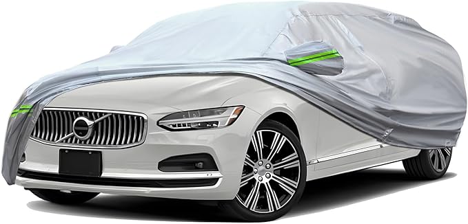 TUCAREST 6-Layers Full Car Cover Universal Premium Shell Zipper Design by TUCAREST