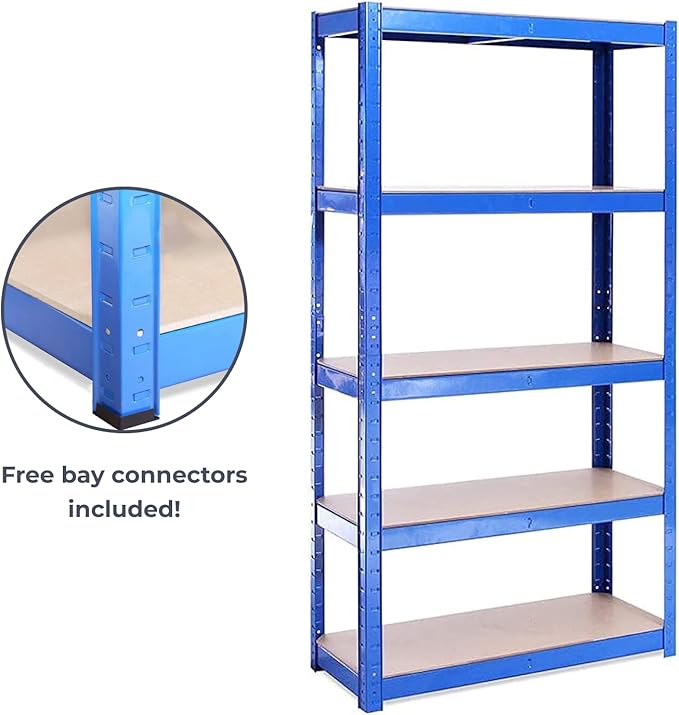 G-Rack | 5 Tier Garage Shelving Units | Metal Shelving Storage | Heavy-Duty - Image 5