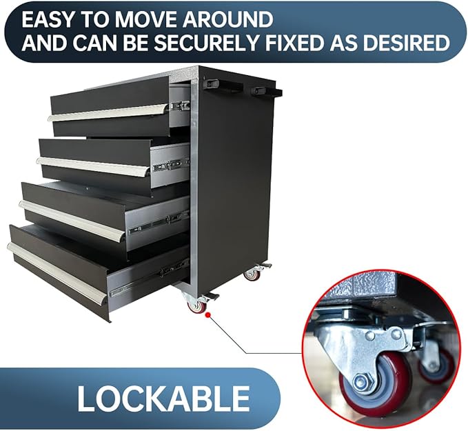 JZD Steel Garage Tool Cabinet System, - Image 6