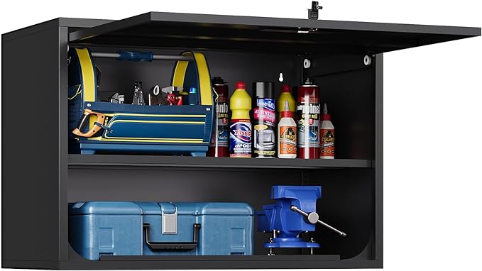 Metal Wall Storage Cabinet Adjustable Shelf 22'' Tall Steel Garage Wall Mounted by STANI