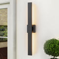 Black Modern LED Outdoor Wall Sconce 31.5" Long Outdoor Wall Lights Exterior by Zicbol