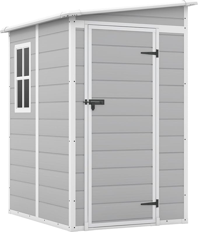Patiowell 5x4 FT Outdoor Storage Shed, Resin Storage Shed by Patiowell