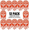 Chemical Guys, Hanging Air Fresheners, Signature Scent, 12 Pack, for Cars by ChemicalGuys