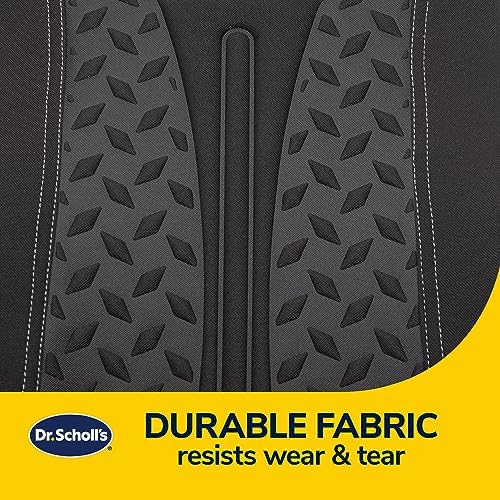 Dr. Scholl’s Max Support Charcoal-Infused Lumbar Seat Cushion for Car, Truck, SUV — Black