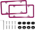 LivTee 4 Holes Stainless Steel License Plate Frames, Automotive Exterior by LivTee