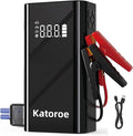 Jump Starter with Air Compressor, 4000A Portable Car Battery Jump Starter by Katoroe