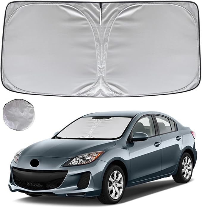 KAYZT Windshield Sun Shade for 2010-2013 Mazda 3 Foldable Sunshade Front Window by KAYZT