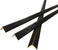 Wall Corner Protector 3PCS 45" Corner Molding Trim Black Wood Grain Corner Trim by Yutianli