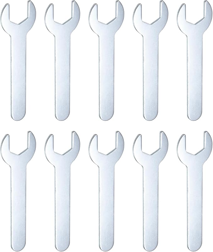 HARFINGTON 10pcs Small Wrench 16x95x2mm Metric U-Shaped Single Open Ended by HARFINGTON