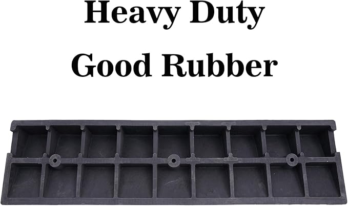 2 Pack 4'' Rise Rubber Curb Ramp Heavy Duty Loading Rubber Curb Ramps 22000lbs - Image 3
