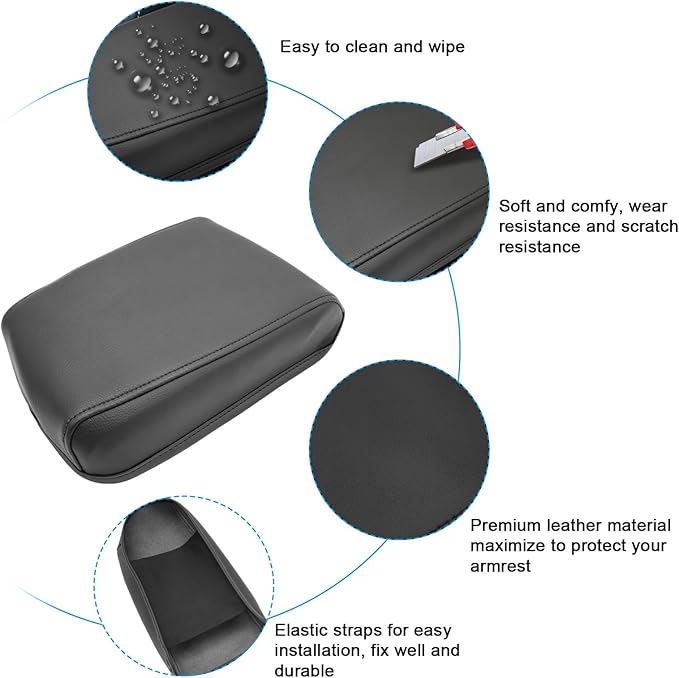 SXCY for 2024 VW Tiguan Armrest Cover for Volkswagen Tiguan 2024 Accessories - Image 5