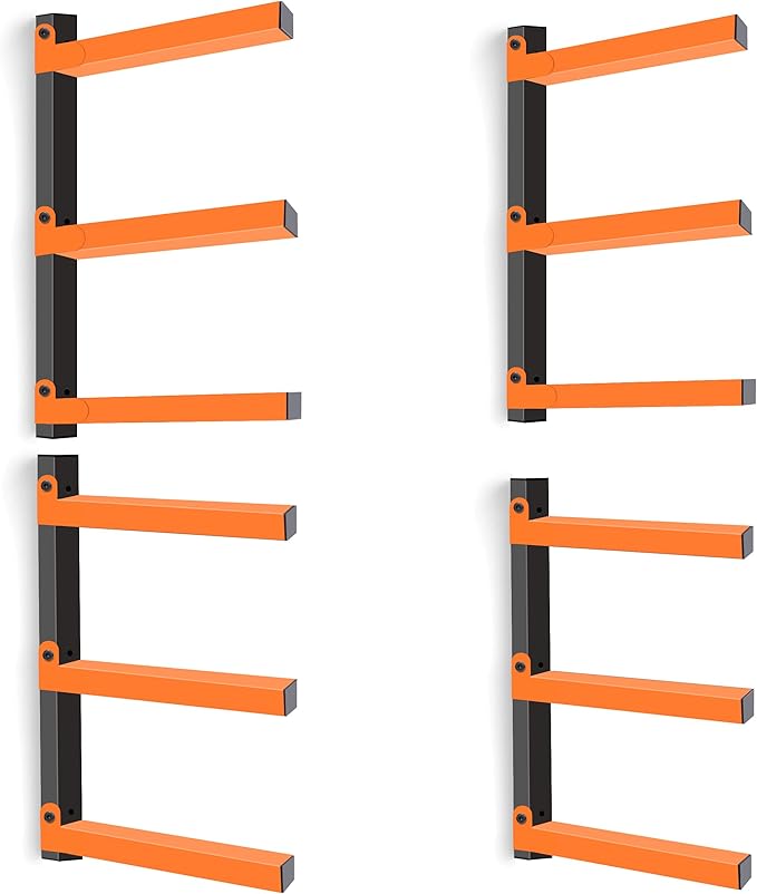 Caliee lumber Storage Rack Wall Mount, Heavy Duty Wood Storage Racks by Home