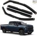 in-Channel Rain Guards Fit for 2020-2025 Chevrolet Silverado/GMC Sierra by CHYKORLA