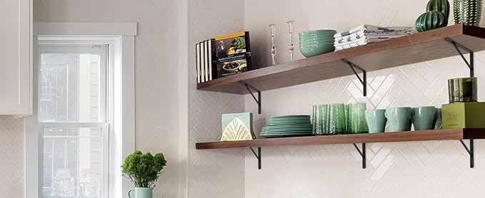24 Pack L8 x H 6" Black Heavy Duty Shelf Brackets - Image 8