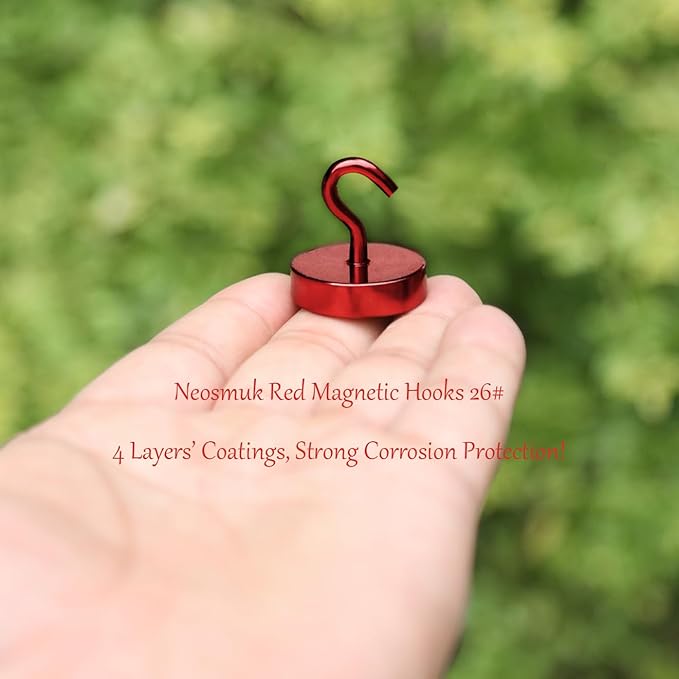 Neosmuk Magnetic Hooks, Cruise Ship Essentials, 80lb+ Heavy Duty Magnetic Hooks - Image 3