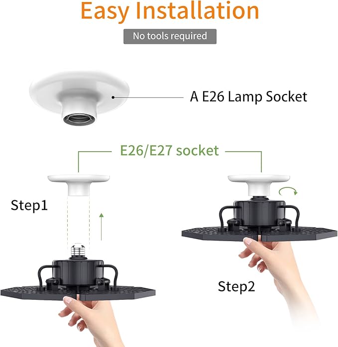 LED Garage Lights, 140W 18500 Lumens Garage Ceiling Lighting, 6000K Daylight - Image 5