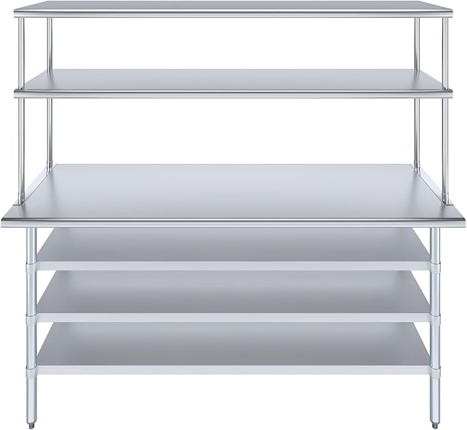 Amgood 24" x 72" Stainless Steel Work Table - Image 2