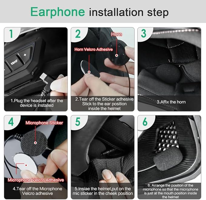 Motorcycle Bluetooth intercom MS20 2000m Helmet Intercom, 20 Riders Motorcycle - Image 3