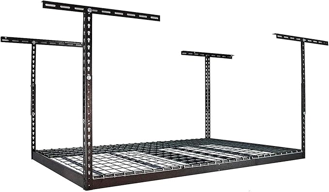 MonsterRax Overhead Garage Storage Racks 4x6 Ceiling Mounted Shelving, by MonsterRAXStorageSolutions
