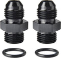4AN Male Flare to 4AN ORB O-ring Boss Fuel Pump Rail Adapter Fitting Aluminum by Podavelle