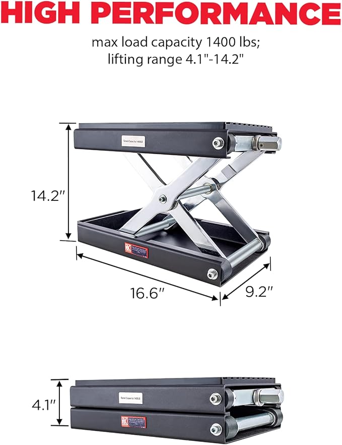 CXRCY 1400 LBS Motorcycle Lift Scissor Jack - Image 5