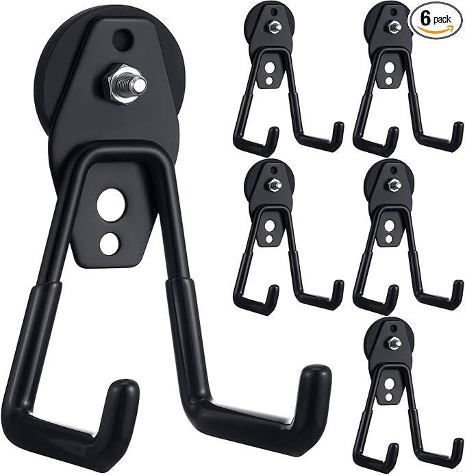 Landhoow Large Magnetic Hooks Heavy Duty Garage Magnet Hooks Strong Storage by Landhoow