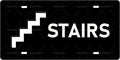 STAIRS Vintage Metal Tin Sign License Plate Bar Cafe Garage Cave Home Room Wall by Unknown
