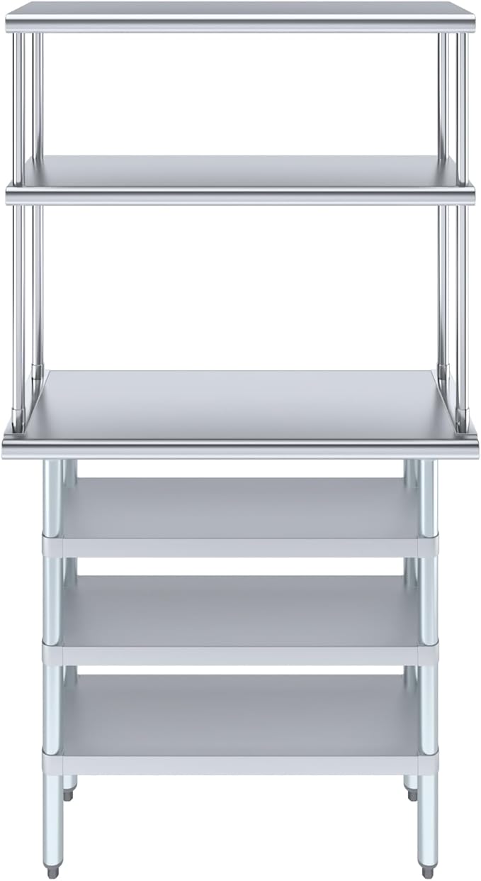 Amgood 14" x 36" Stainless Steel Work Table - Image 2