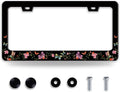 Colorful Butterfly License Plate Frame Beautiful Butterflies Flowers License by BRAGHRTED