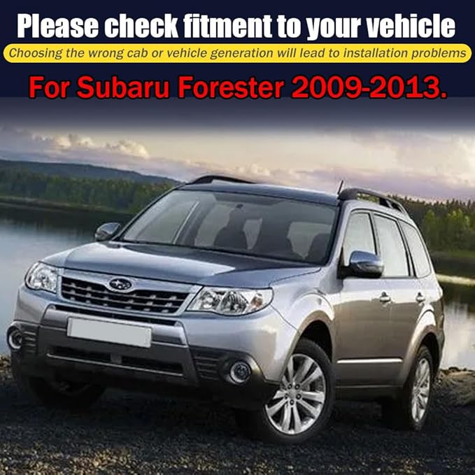 Rain Guards for Subaru Forester 2009-2013, Tape-on Side Window Deflectors - Image 6