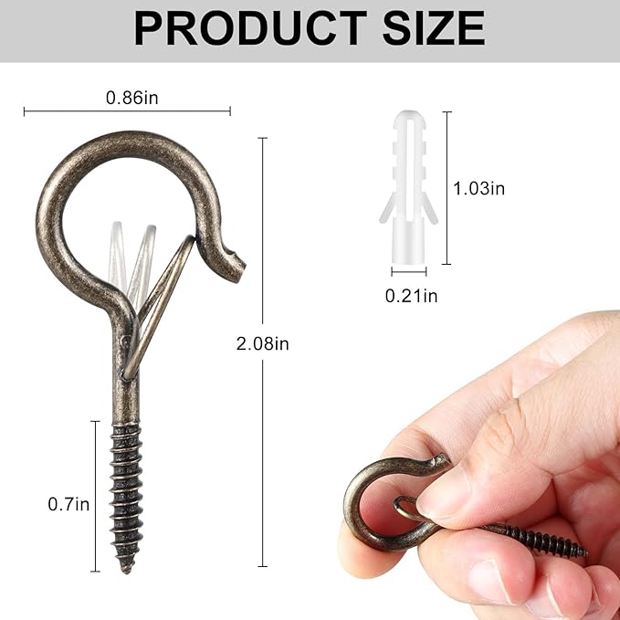 12 PCS Q-Hanger Hooks, Screw Hooks - Image 7
