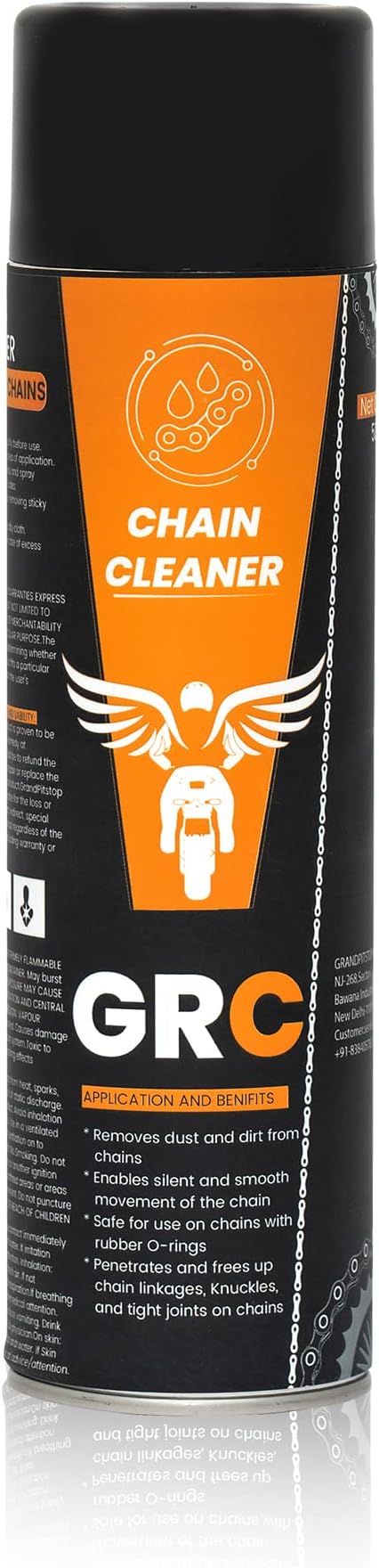GRAND PITSTOP Chain Cleaner, Degreaser 500ml and Chain Lube, 500ml Motorcycle - Image 4