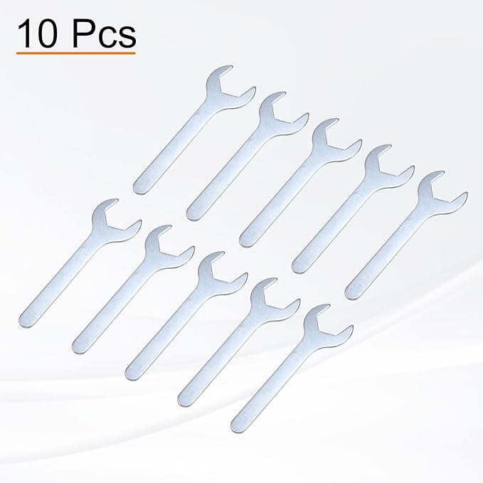 HARFINGTON 10pcs Small Wrench 27x140x2.6mm Metric U-Shaped Single Open Ended - Image 3