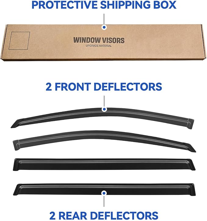 Window Visors Rain Guards Shield - Image 5