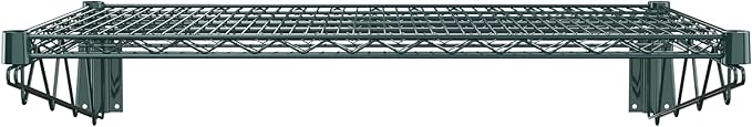 24" x 36" Green Epoxy Wire Wall Mount Shelf - Image 4