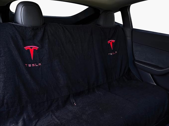 Compatible with Tesla Model Y/3 Premium Towel Car Rear Seat Cover by Piora