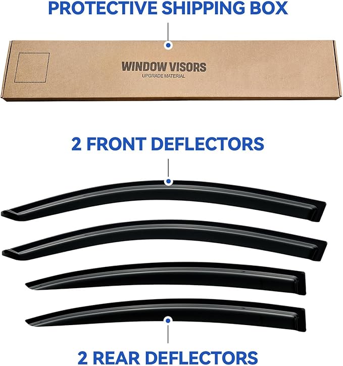 Window Visors Rain Guards Shield - Image 6