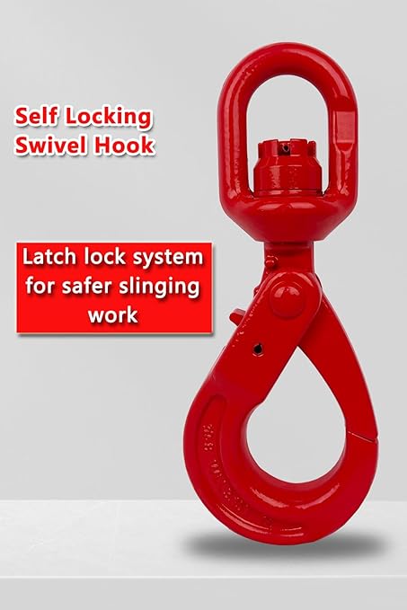Swivel Self-Locking Hook 17636 lbs Heavy Duty Swivel Lifting Hook Swivel - Image 2